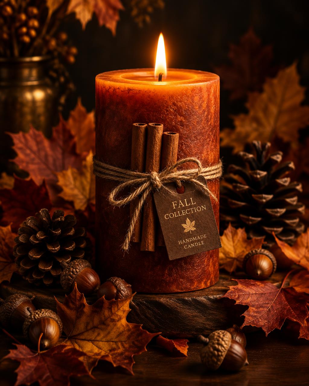 Fall collection candle