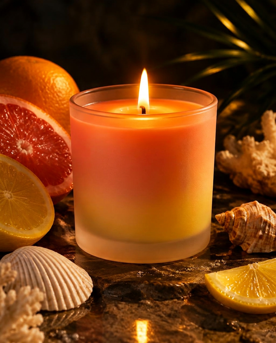 Summer collection candle